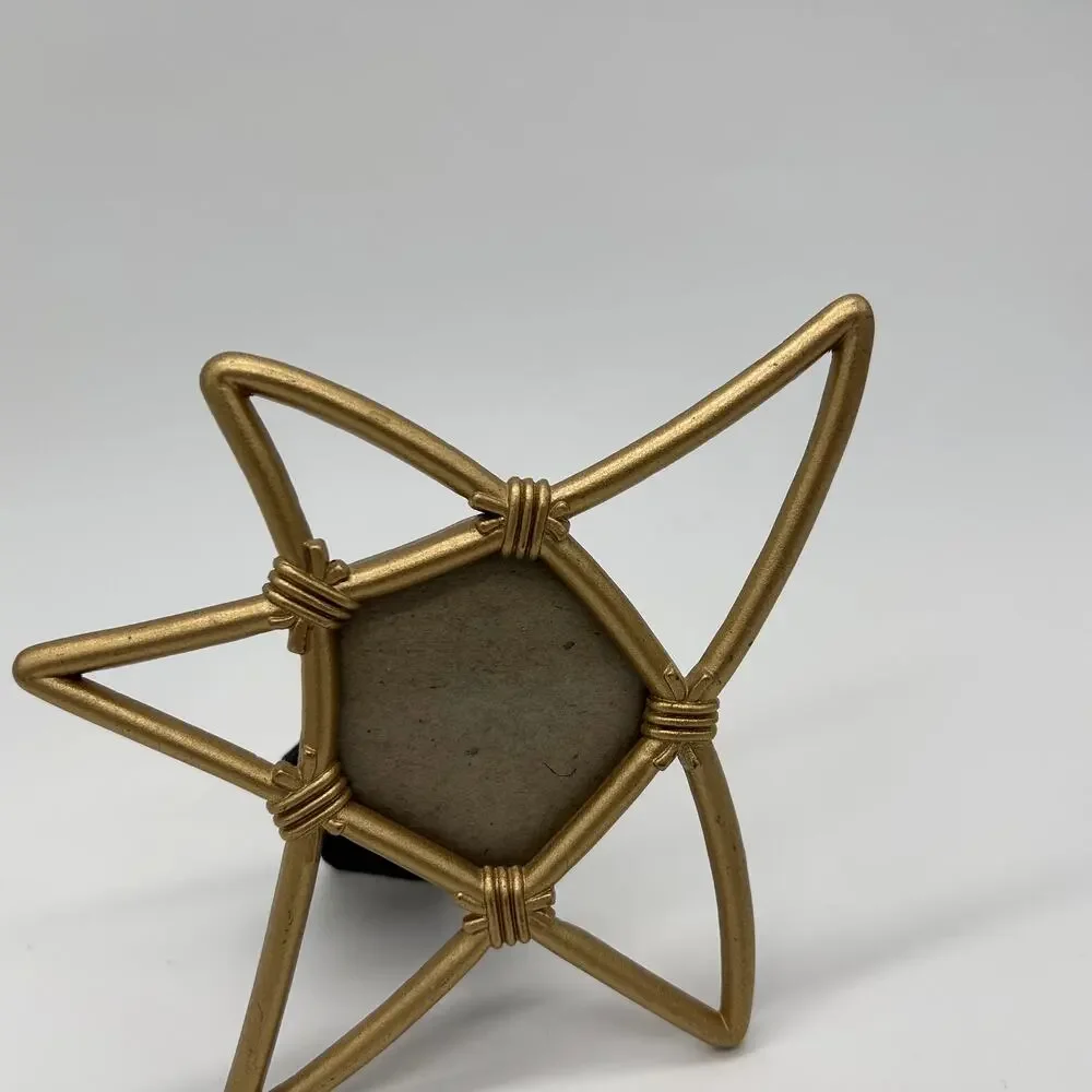 Vintage Star Photo Frame 90's Y2K Gold Tone Celestial Boho Picture Home Decor - Picture 2 of 10
